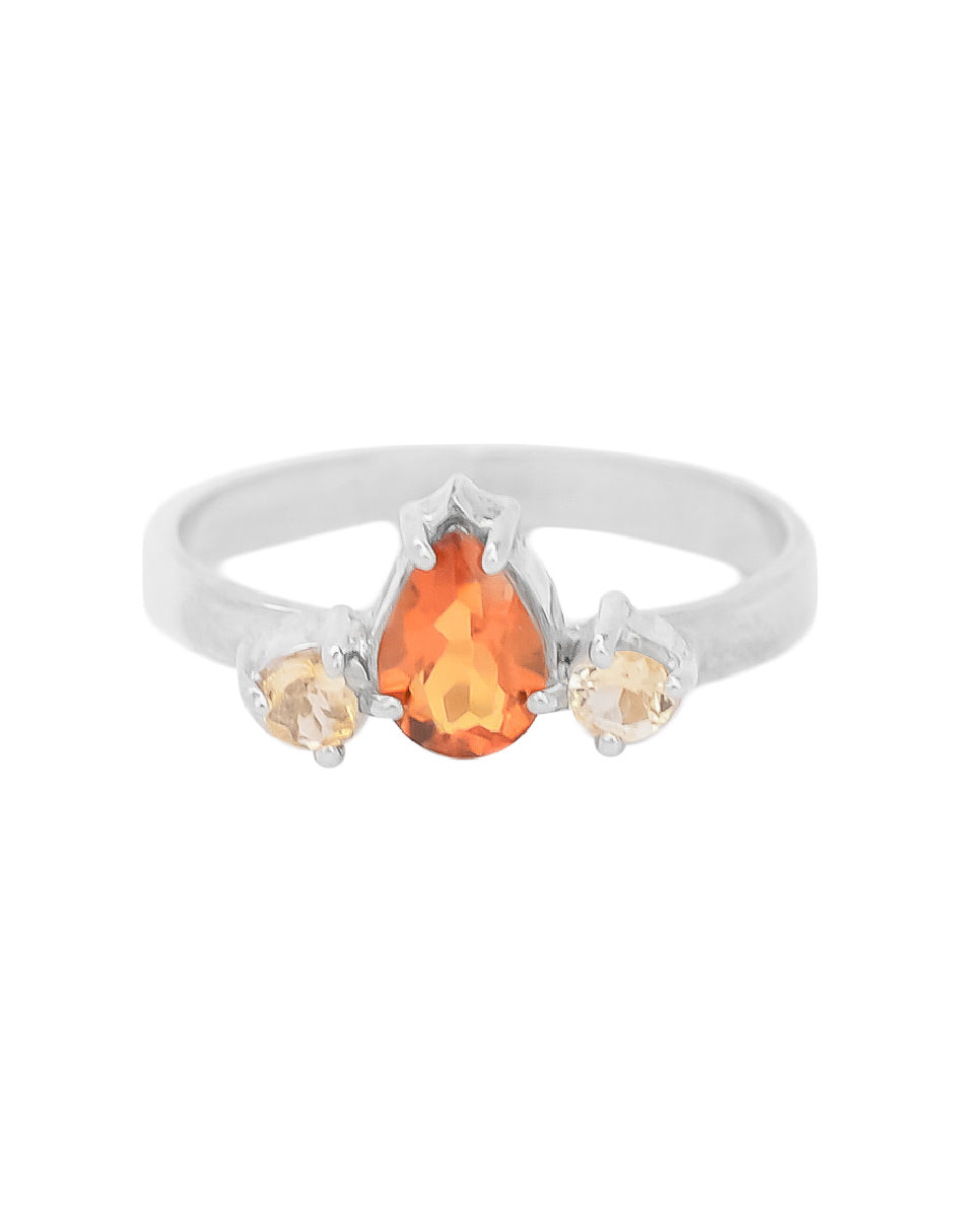 Anillo citrinos Calista Plata .925