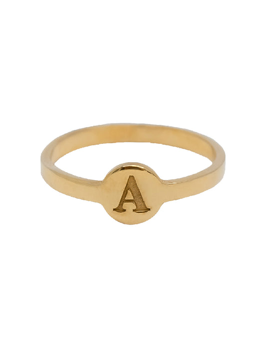 Anillo Inicial A Plata .925