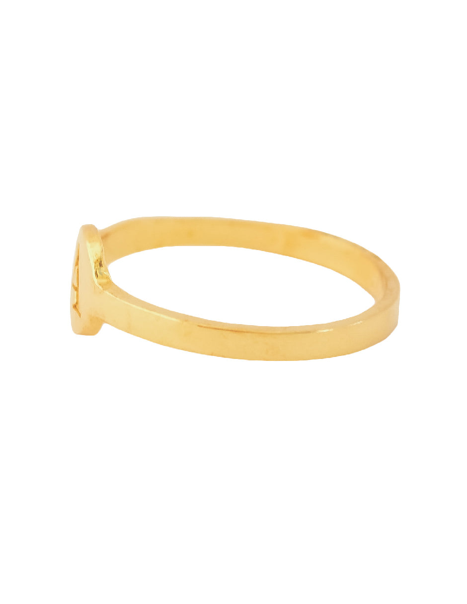 Anillo Inicial A Plata .925