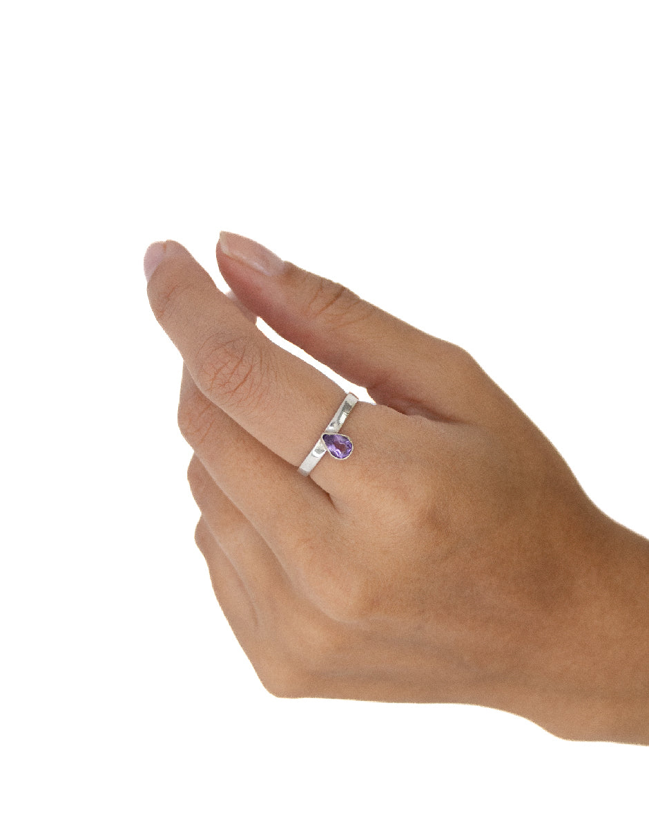 Anillo amatista Lavanda Plata .925