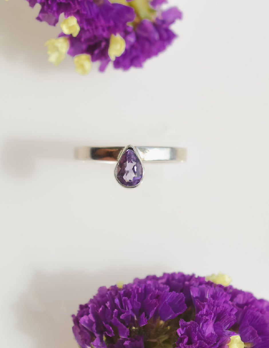 Anillo amatista Lavanda Plata .925