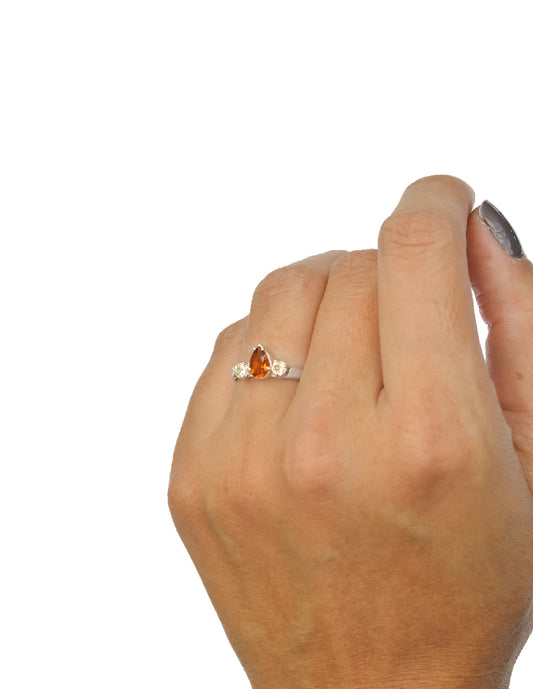 Anillo citrinos Calista Plata .925