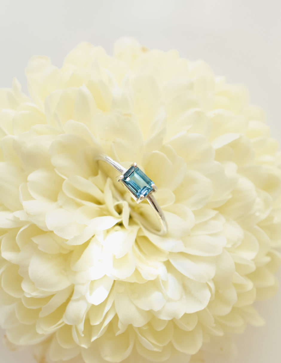 Anillo topacio Blue London Plata .925