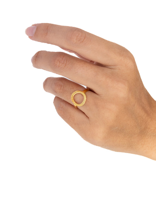 Anillo frase empoderamiento Lara Plata .925