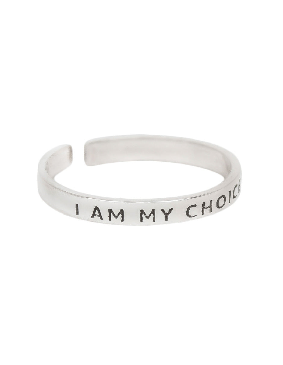 Anillo frase empoderamiento Salma Plata .925