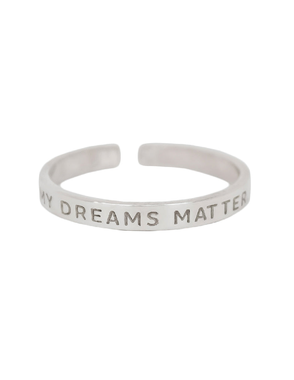 Anillo frase empoderamiento Salma Plata .925