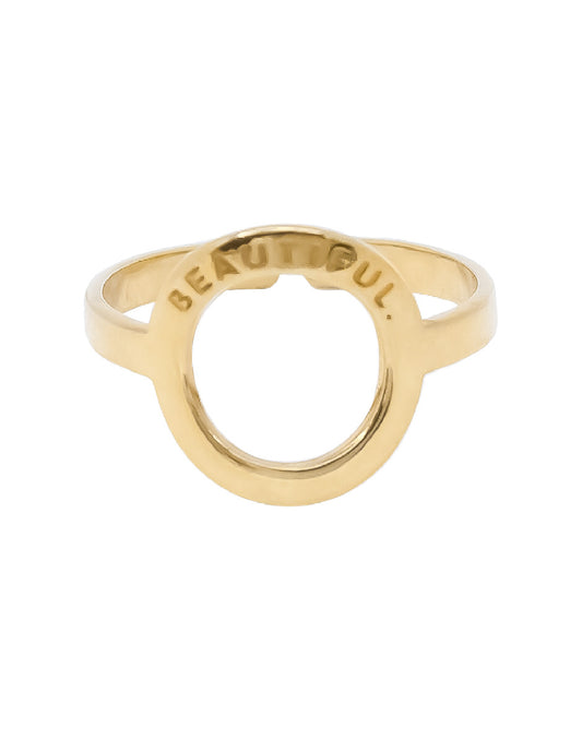 Anillo frase empoderamiento Lara Plata .925