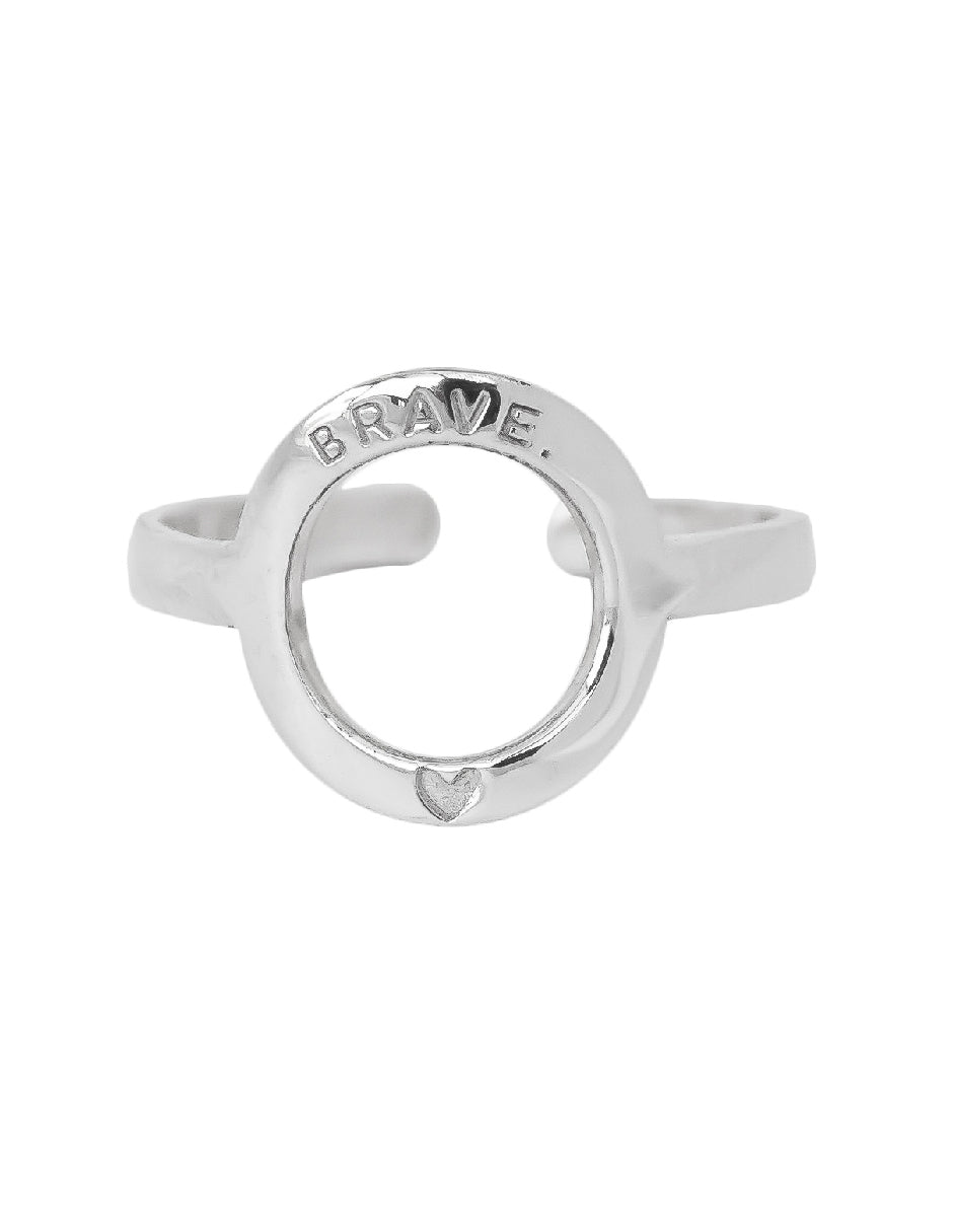 Anillo frase empoderamiento Lara Plata .925