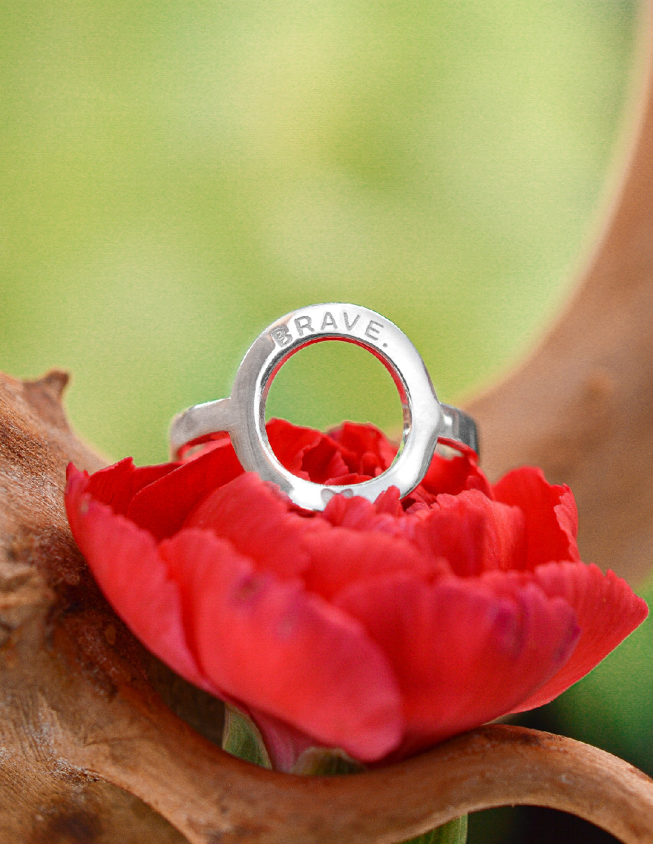 Anillo frase empoderamiento Lara Plata .925