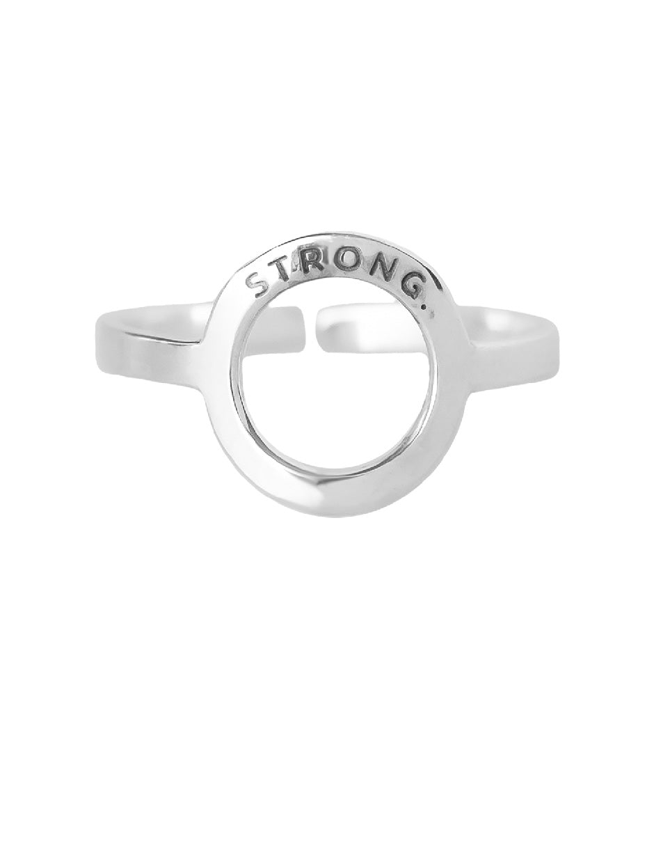 Anillo frase empoderamiento Lara Plata .925