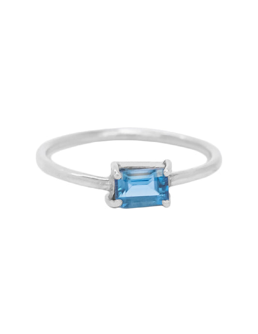 Anillo topacio Blue London Plata .925