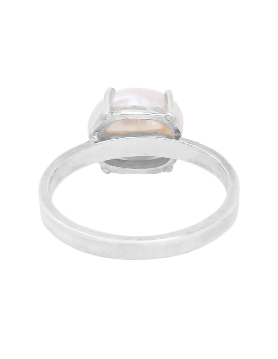 Anillo Perla con perla ovalada Plata .925