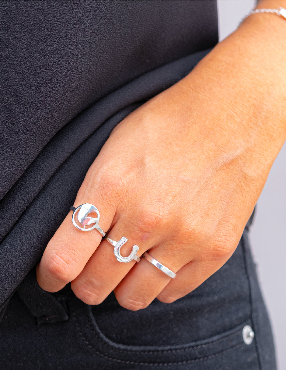 Anillo herradura Asher Plata .925