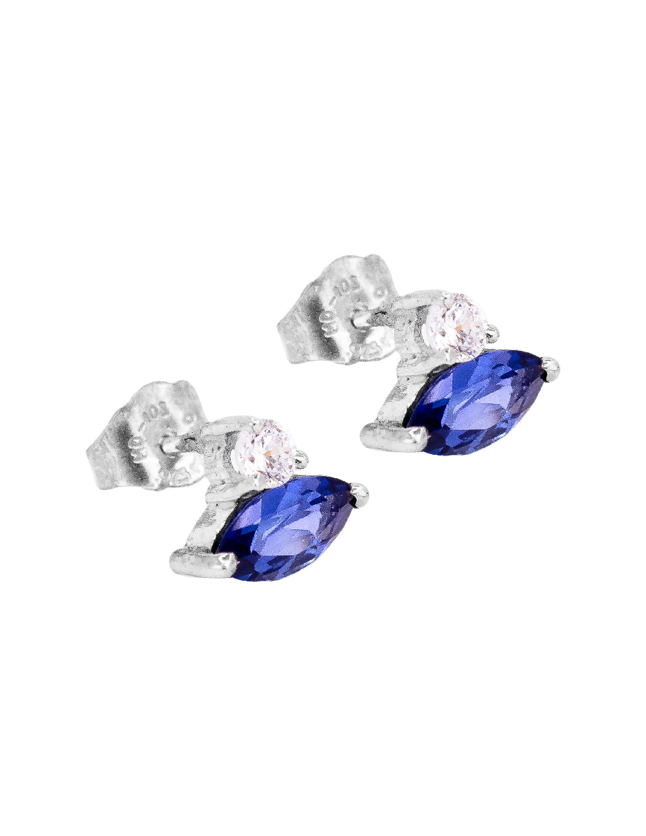 Aretes piedras naturales Adara Plata .925