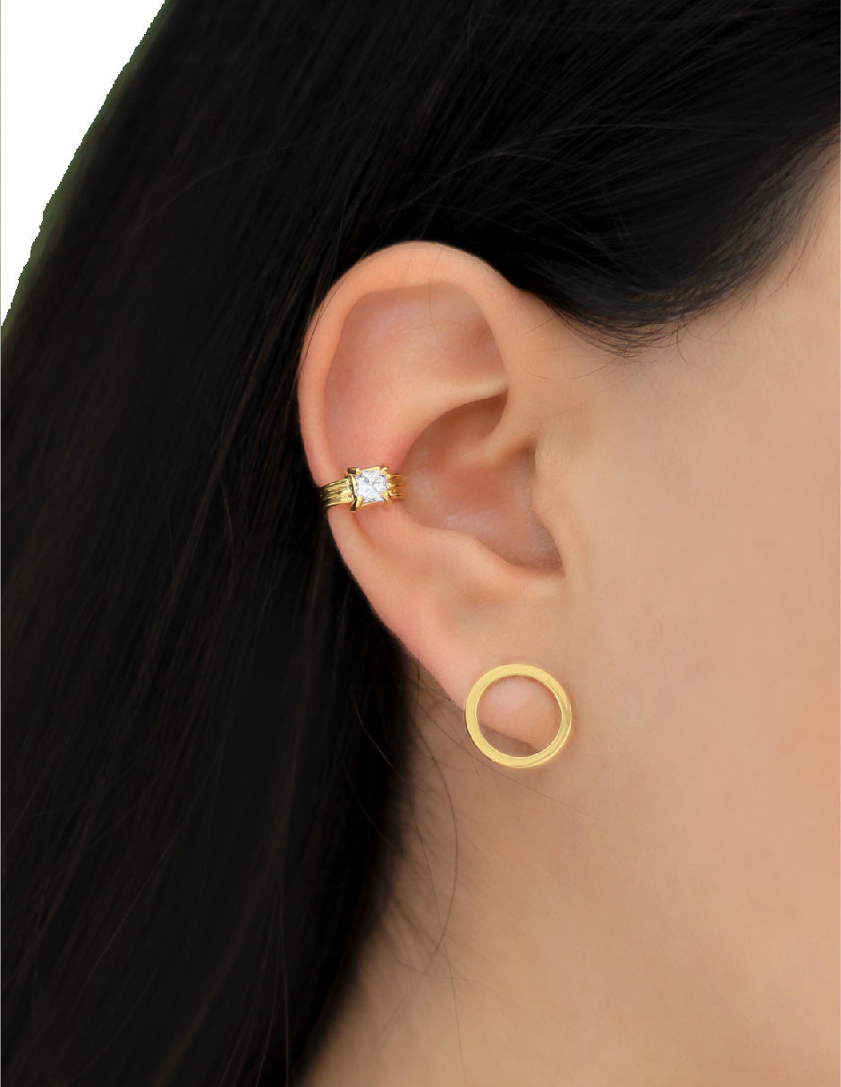 Aretes aros Levi  Plata .925