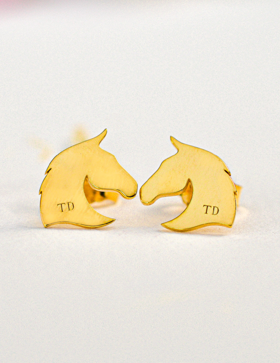 Aretes caballo Silvestre Plata .925