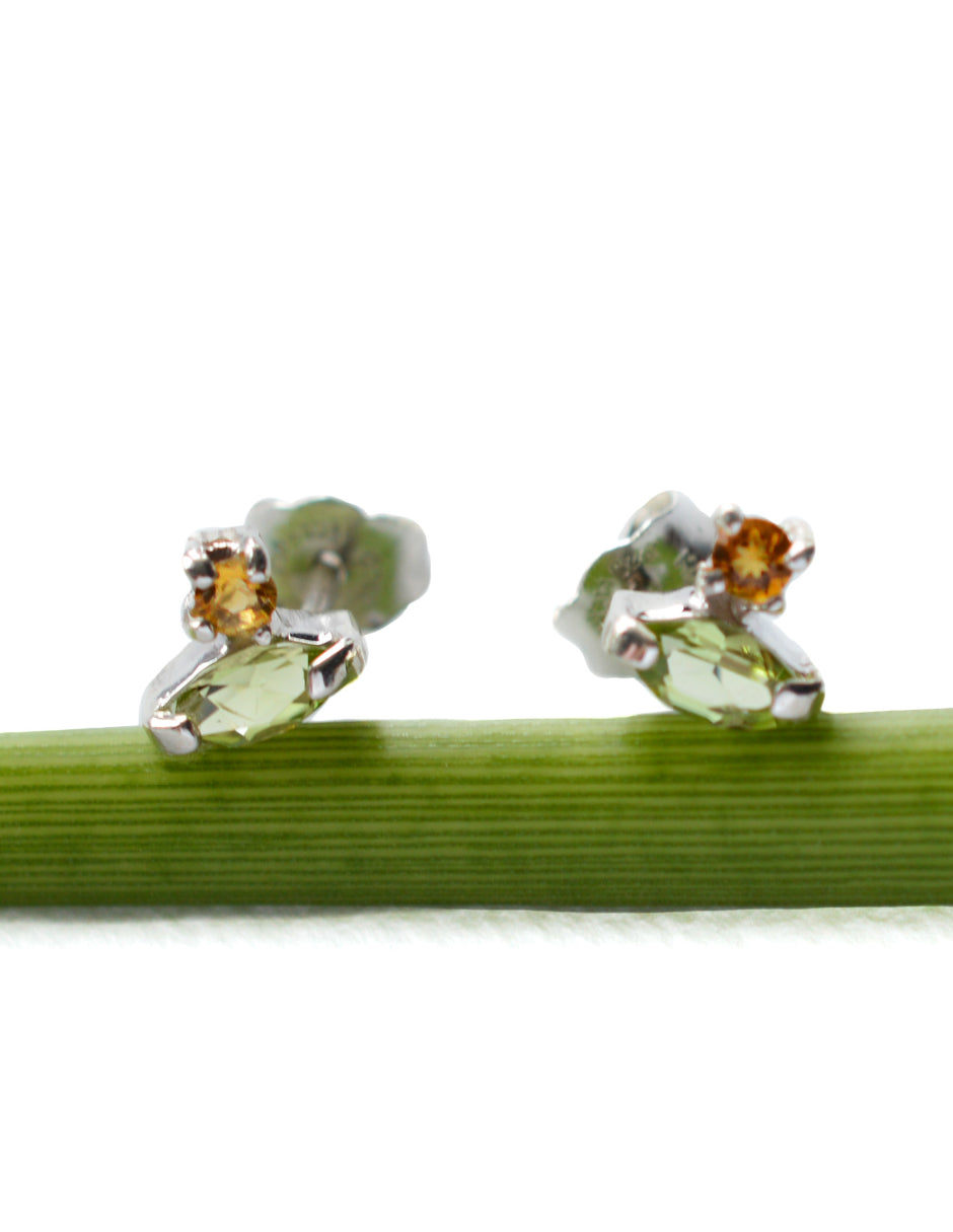 Aretes piedras naturales Adara Plata .925