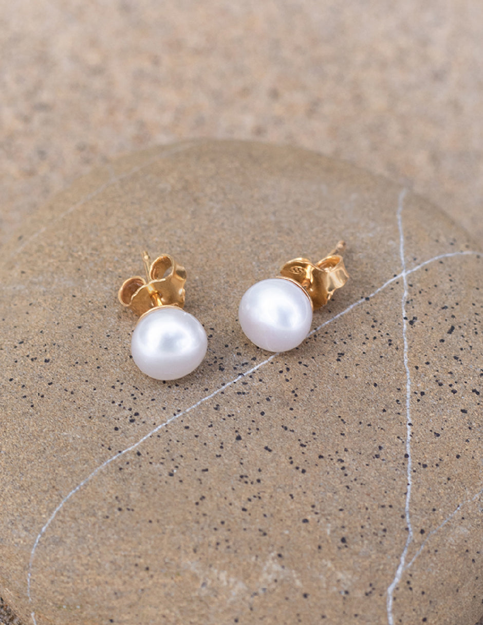 Aretes Perla mini Plata .925