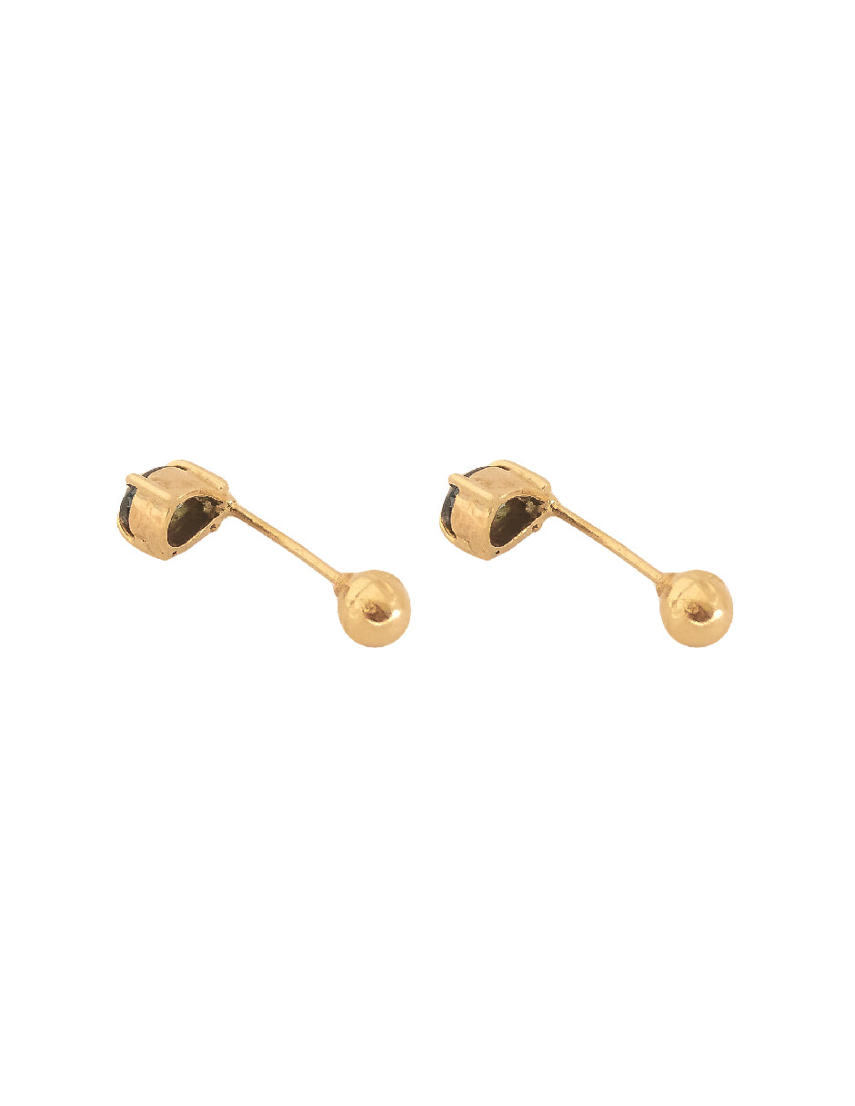 Aretes topacios Atasi en oro de 14 k.