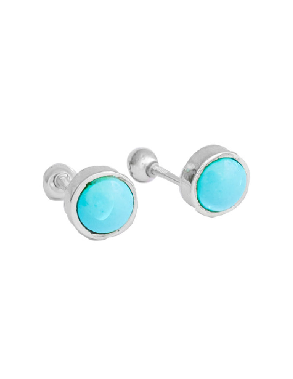 Aretes turquesa Turquoise Plata .925