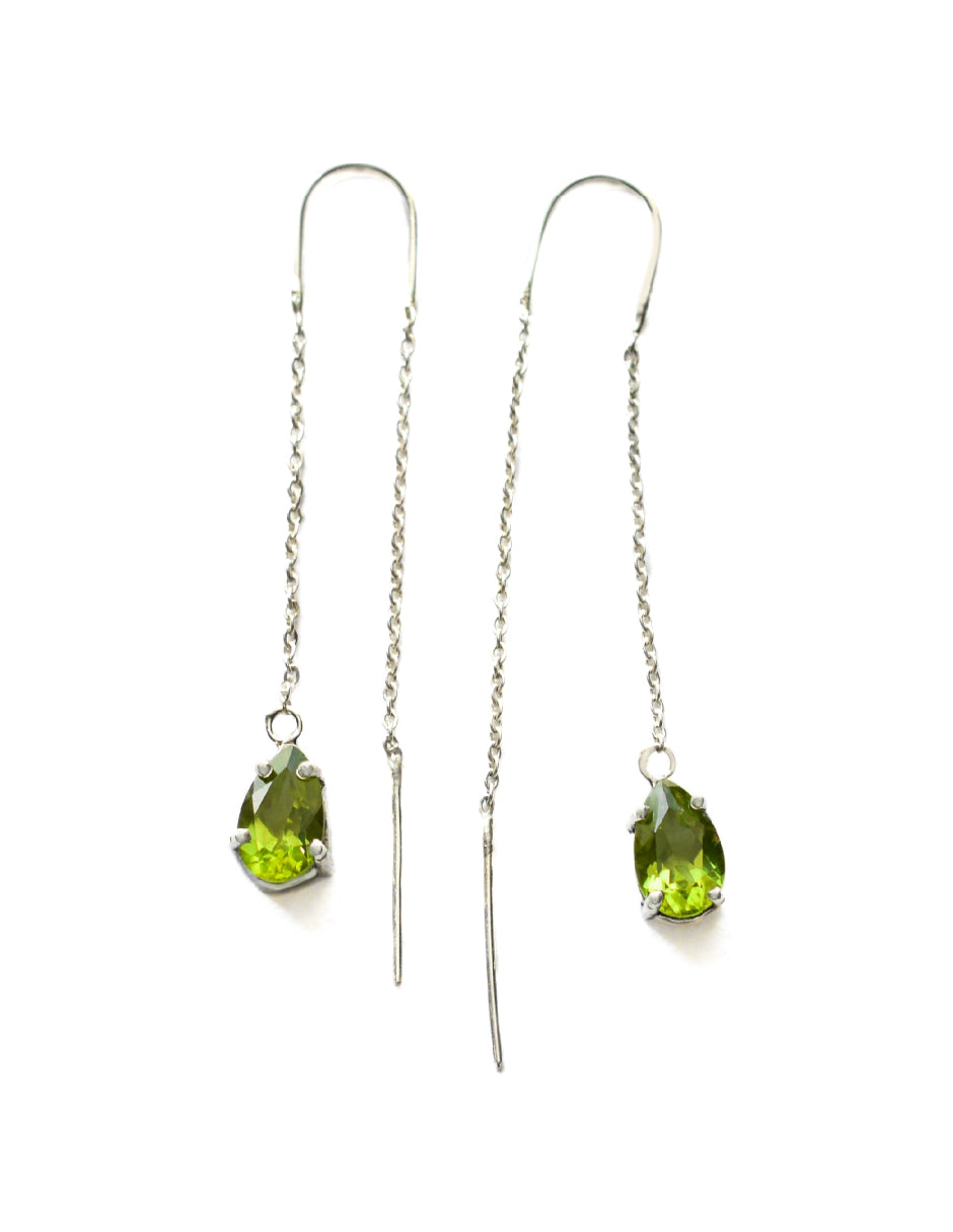 Aretes piedras naturales Cara Plata .925