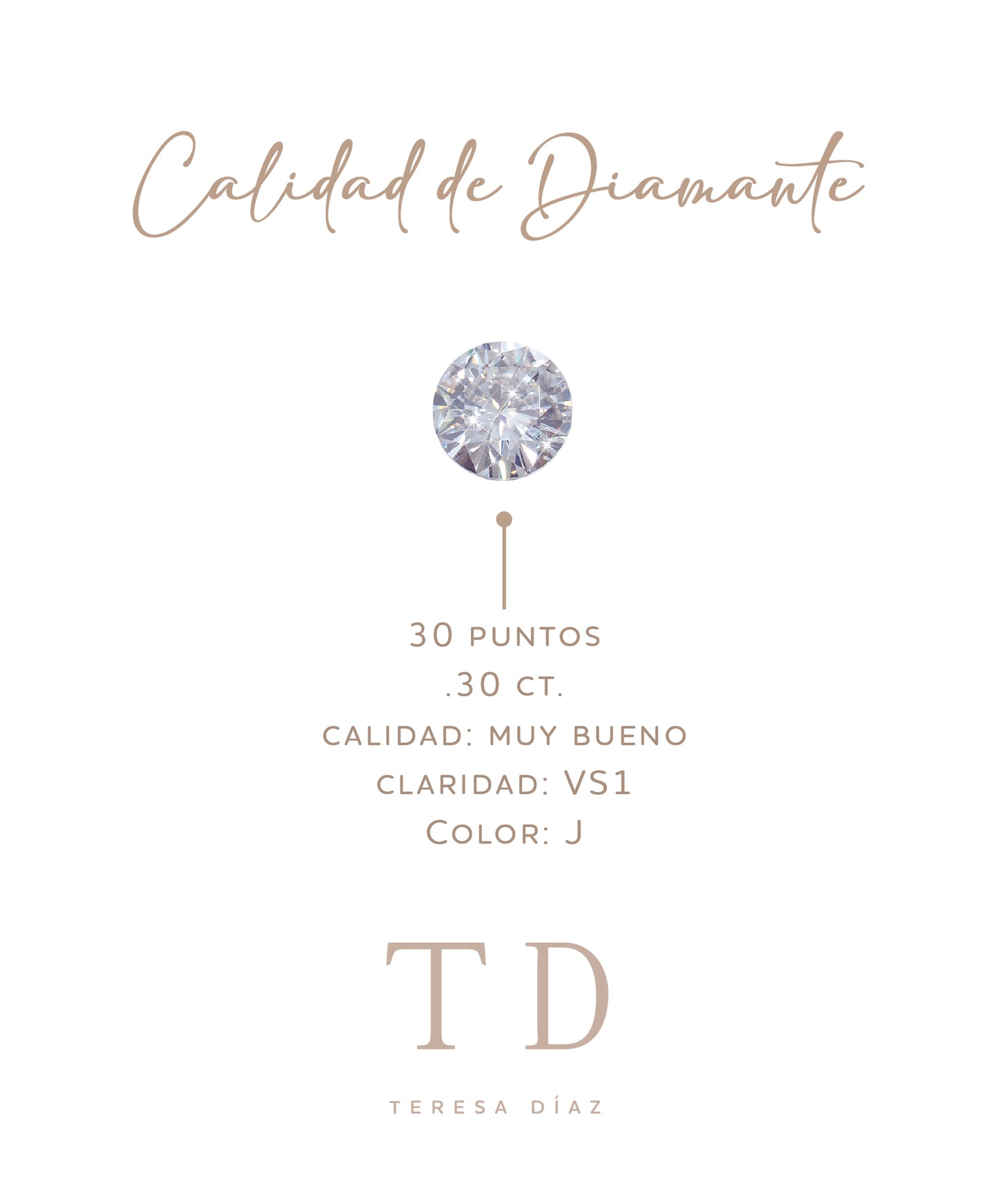 Anillo Clásico Diamante Central