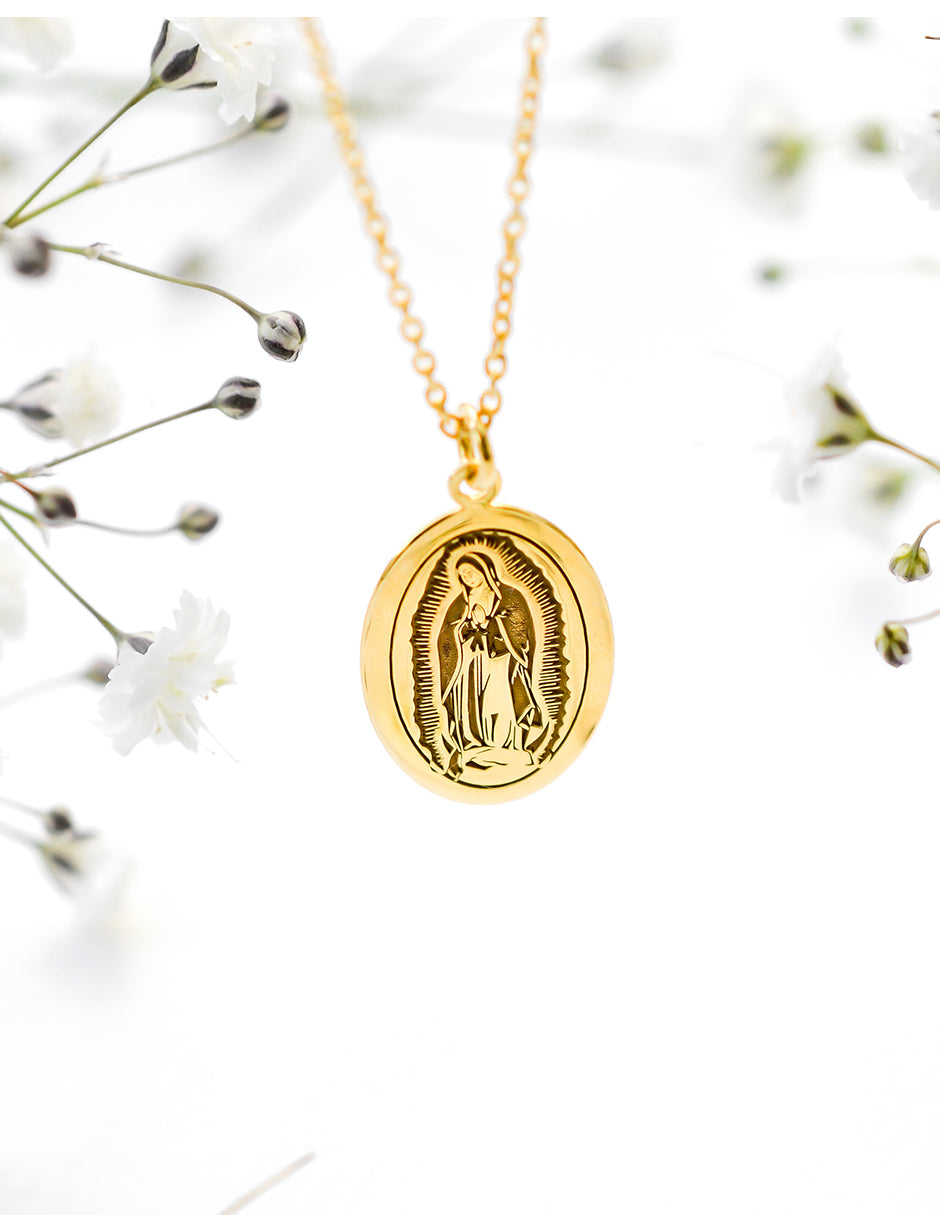 Collar Virgencita Plata .925