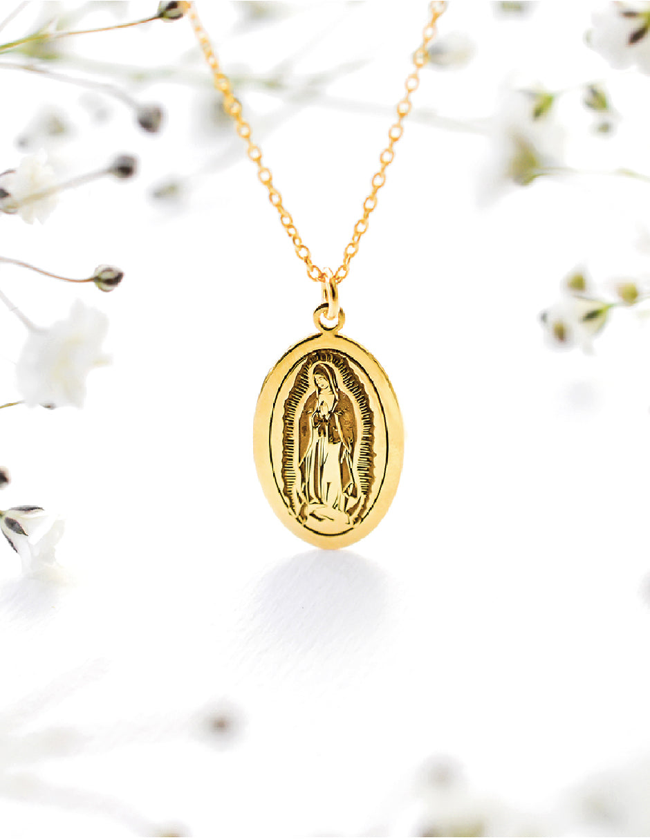 Collar Virgencita Plata .925