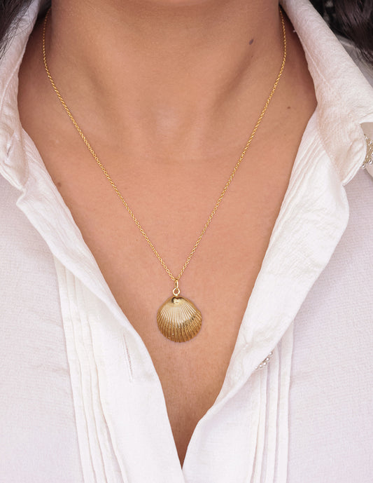 Collar Concha Marena Plata .925