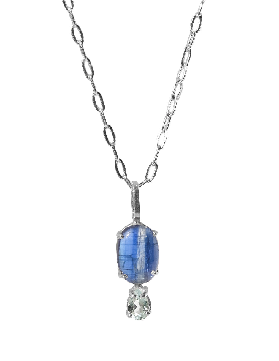 Collar de aguamarina Etérea Plata .925