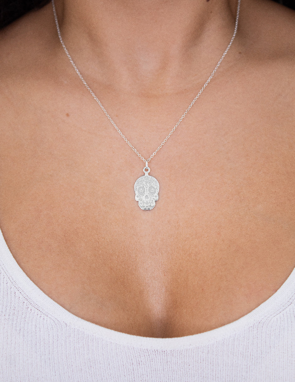 Collar calavera Yayahuic Plata .925