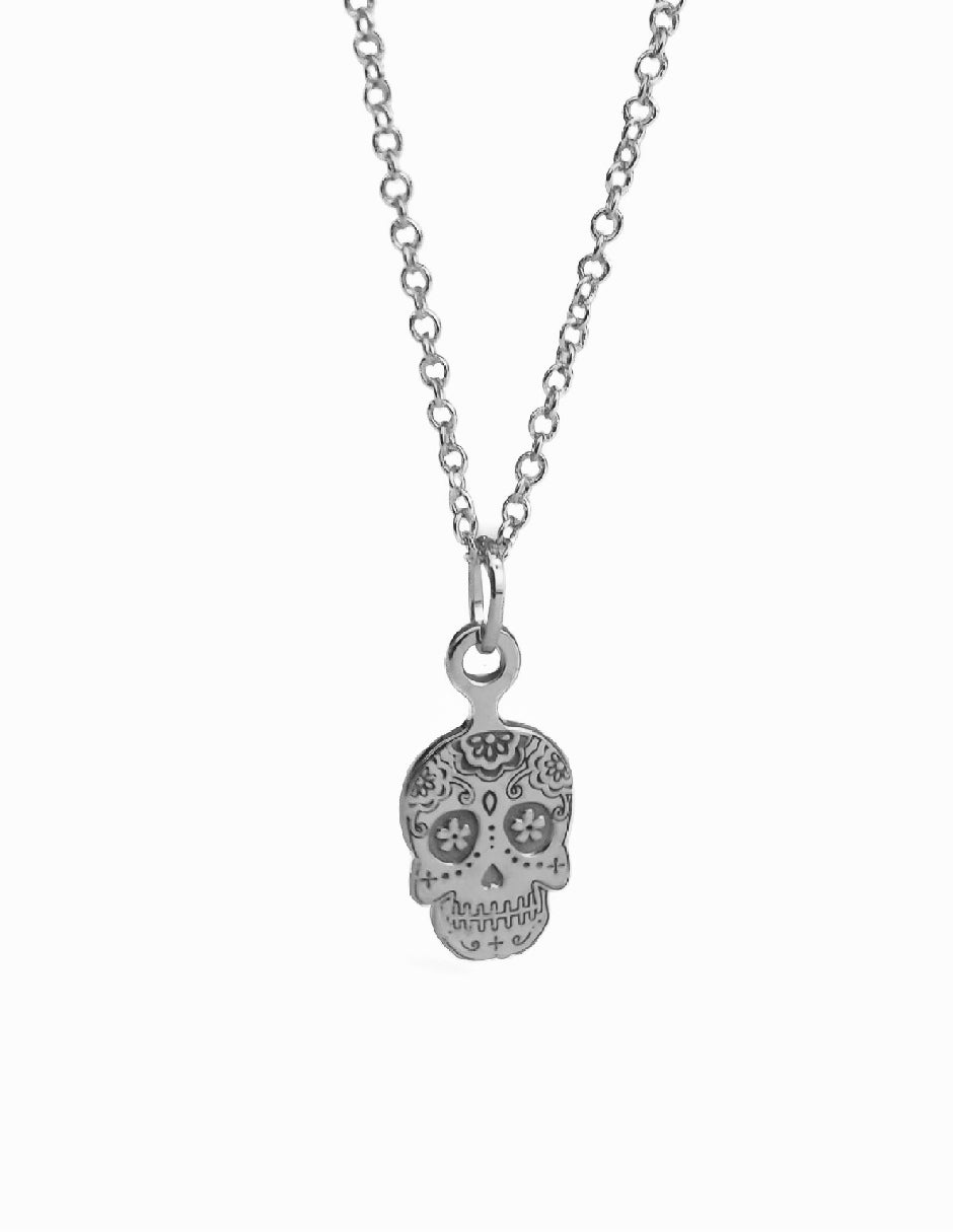 Collar calavera Yayahuic mini Plata .925