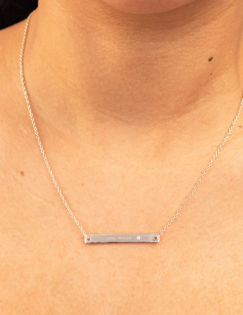 Collar frase empoderamiento Salma Plata .925