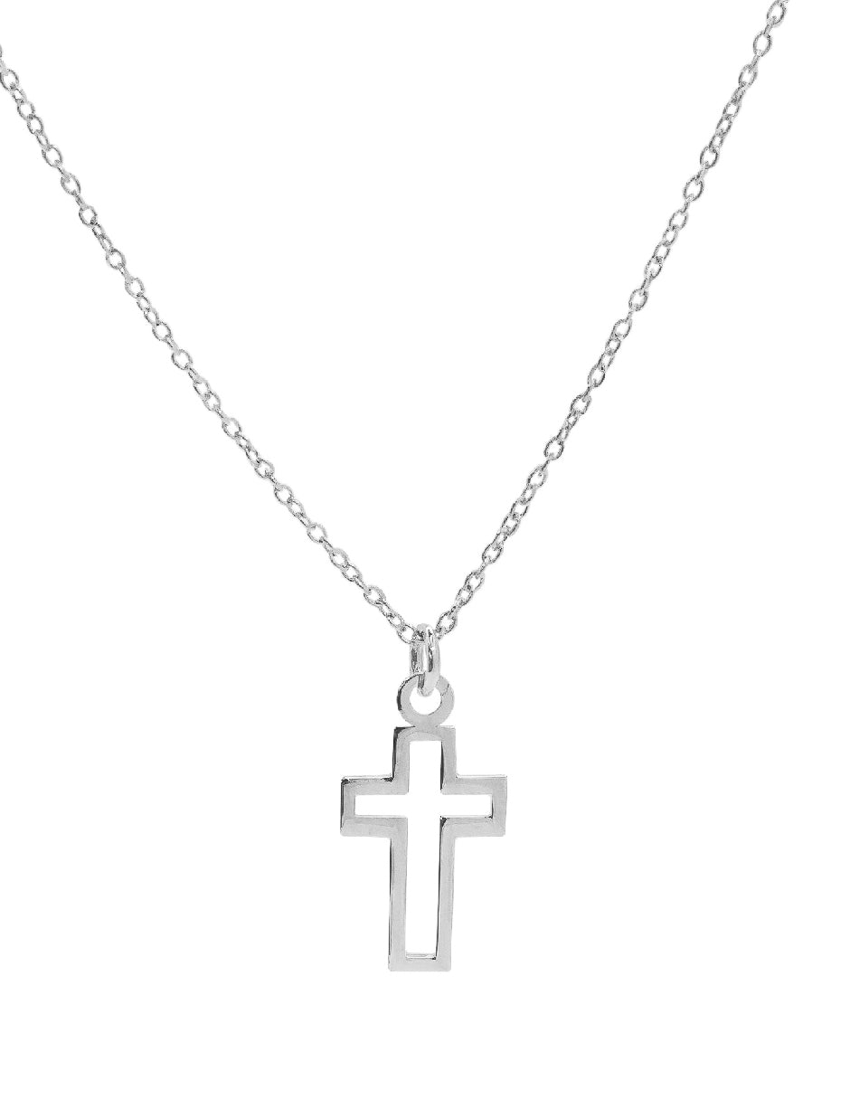 Collar de Cruz Plata .925