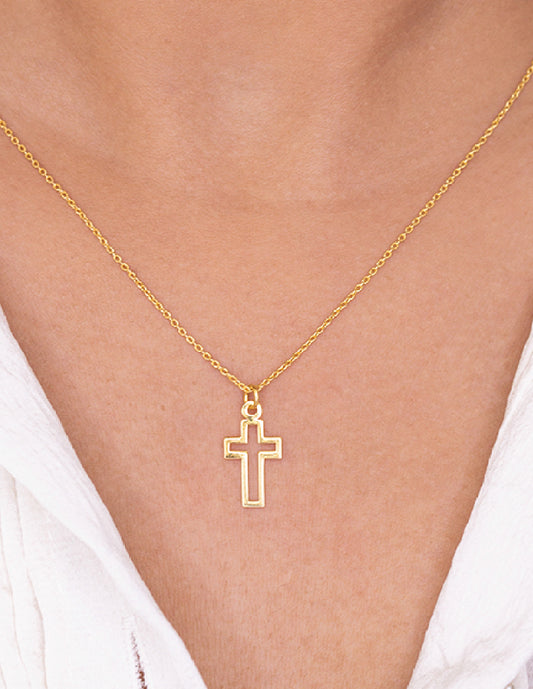 Collar de Cruz Plata .925