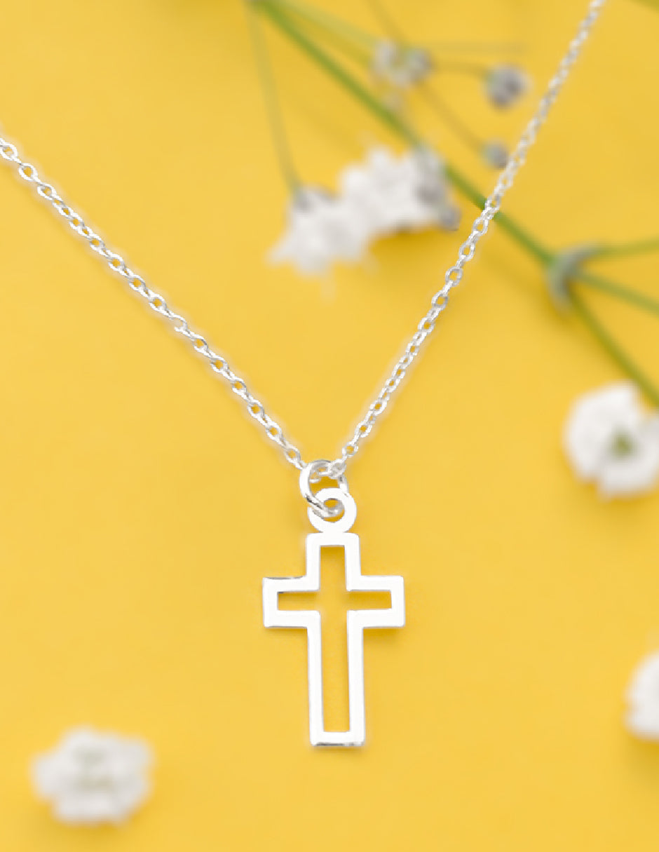 Collar de Cruz Plata .925