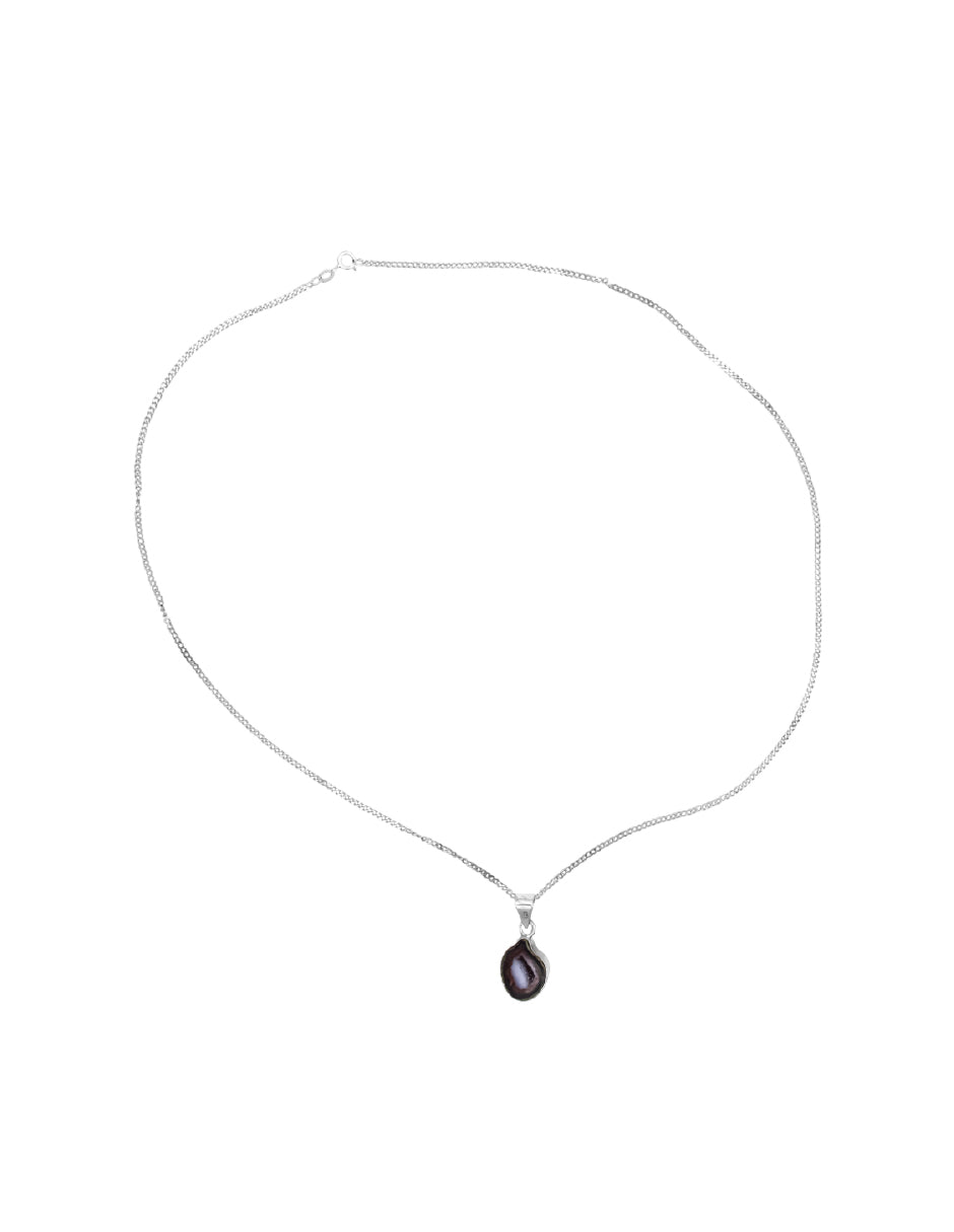 Collar Geoda Plata .925