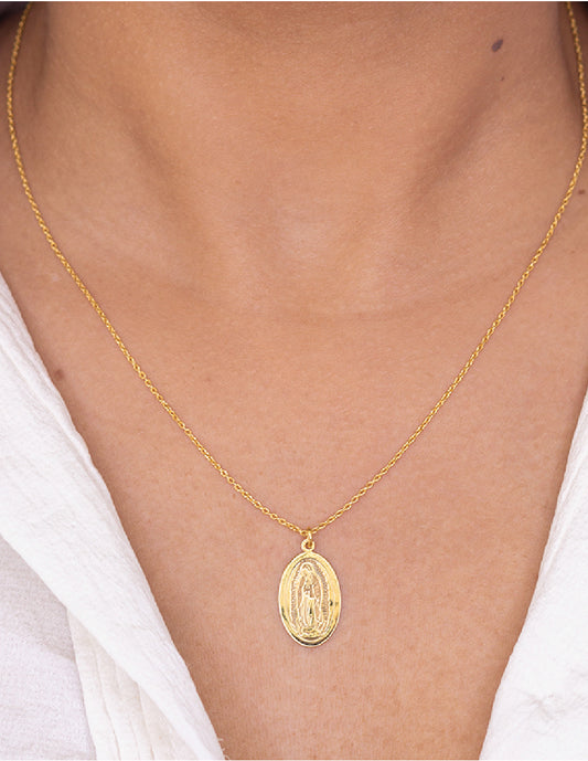 Collar Virgencita Plata .925