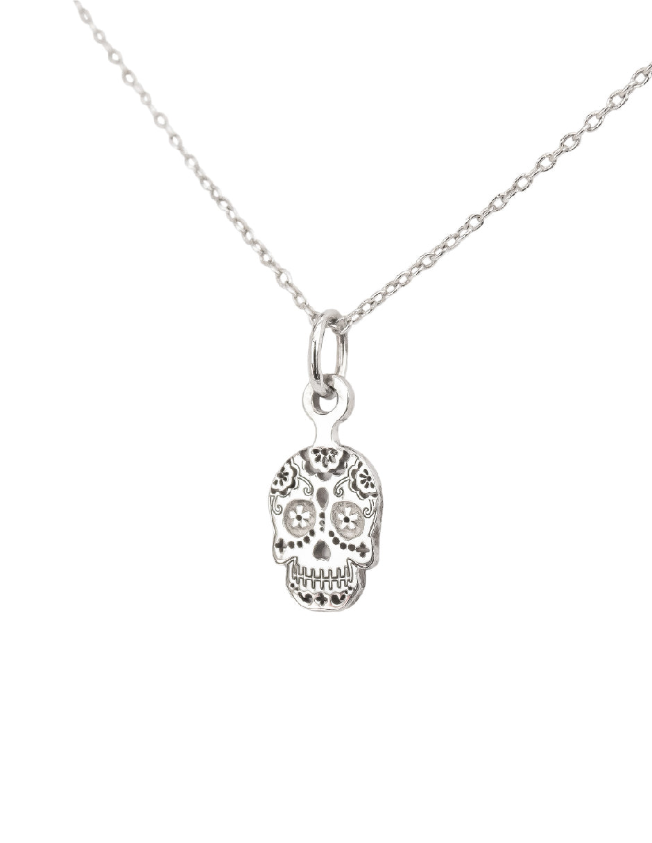 Collar calavera Yayahuic mini Plata .925