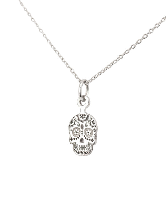 Collar calavera Yayahuic mini Plata .925
