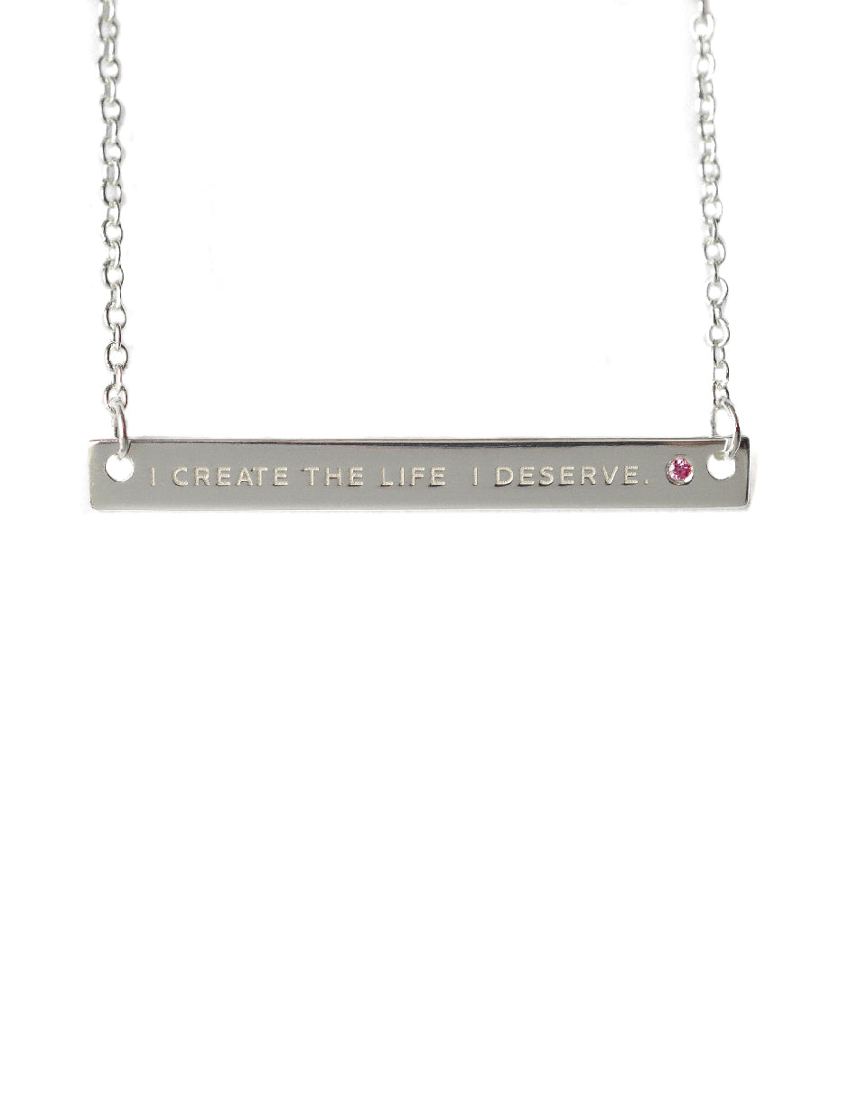 Collar frase empoderamiento Salma Plata .925