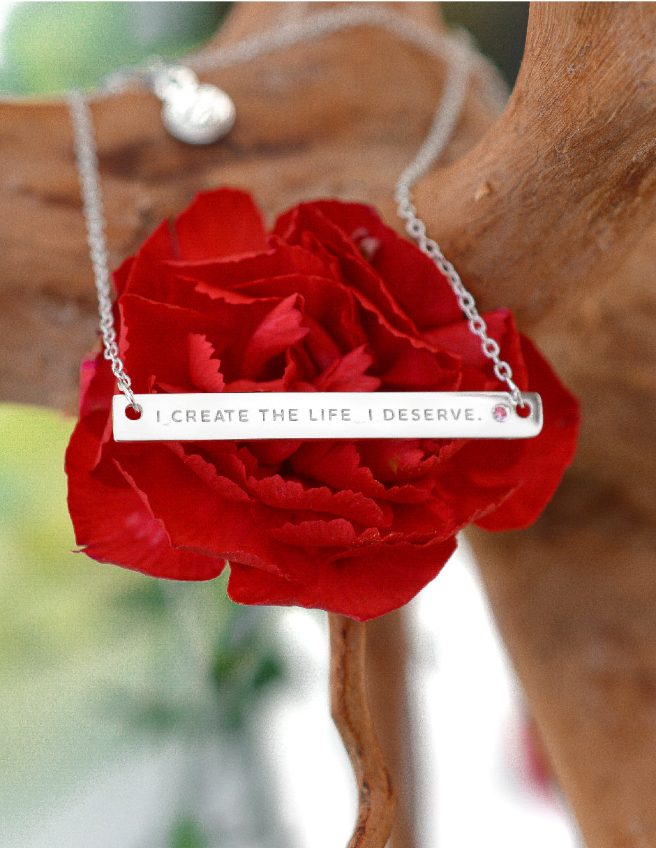 Collar frase empoderamiento Salma Plata .925