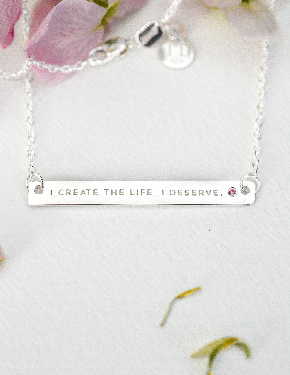 Collar frase empoderamiento Salma Plata .925