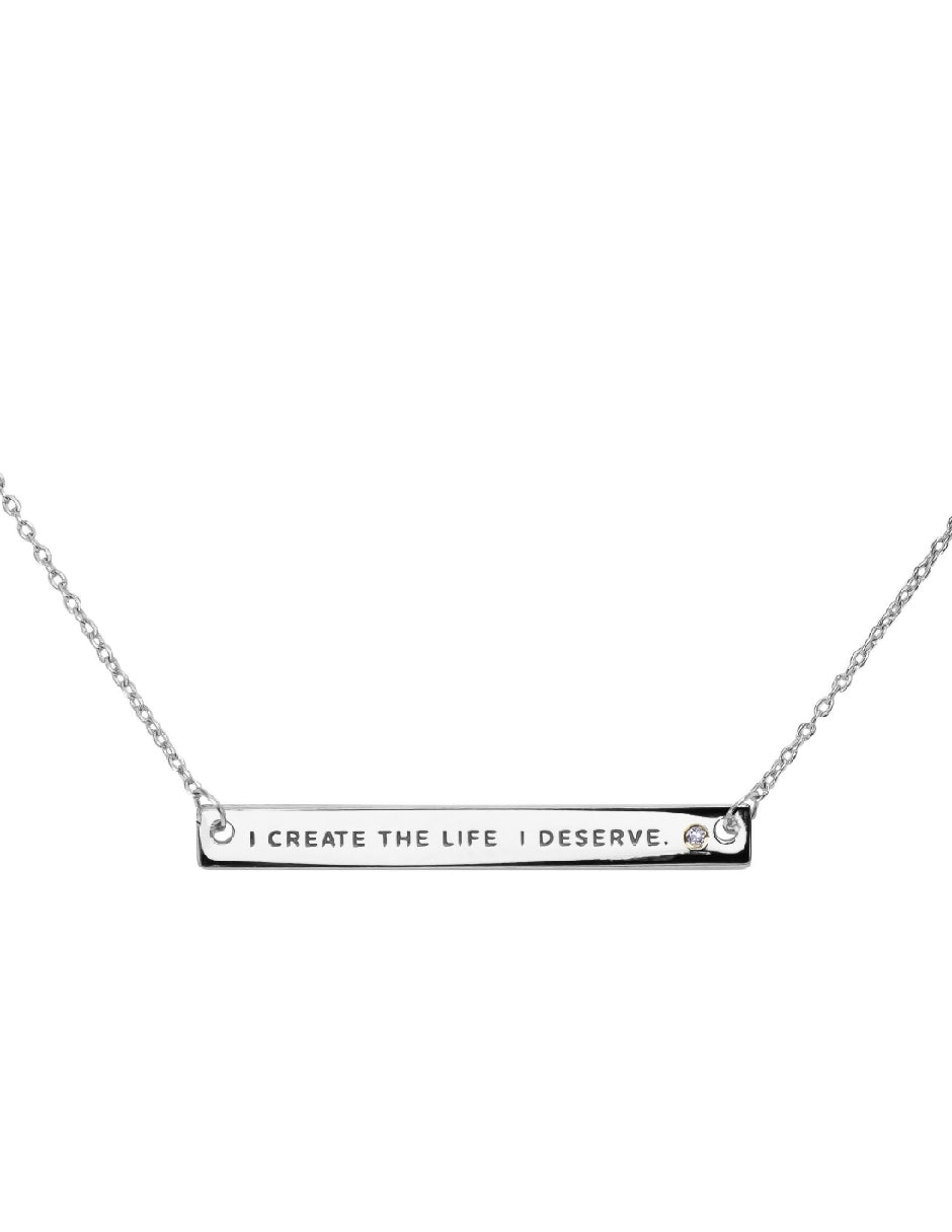 Collar frase empoderamiento Salma Plata .925