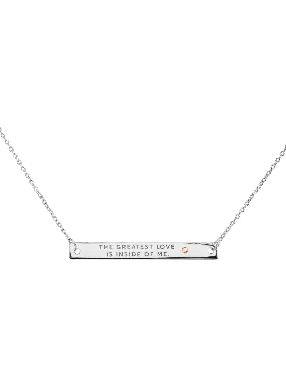 Collar frase empoderamiento Salma Plata .925