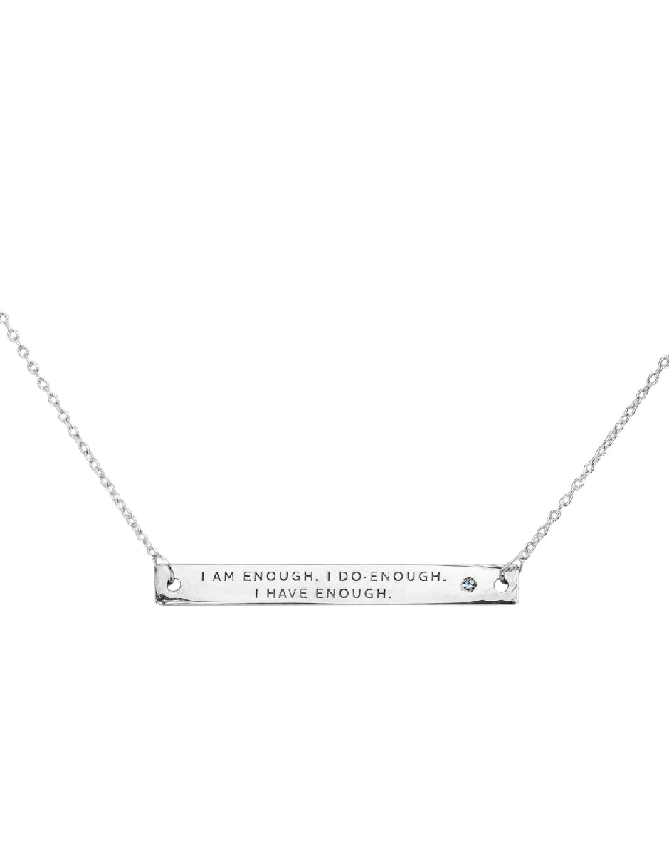 Collar frase empoderamiento Salma Plata .925