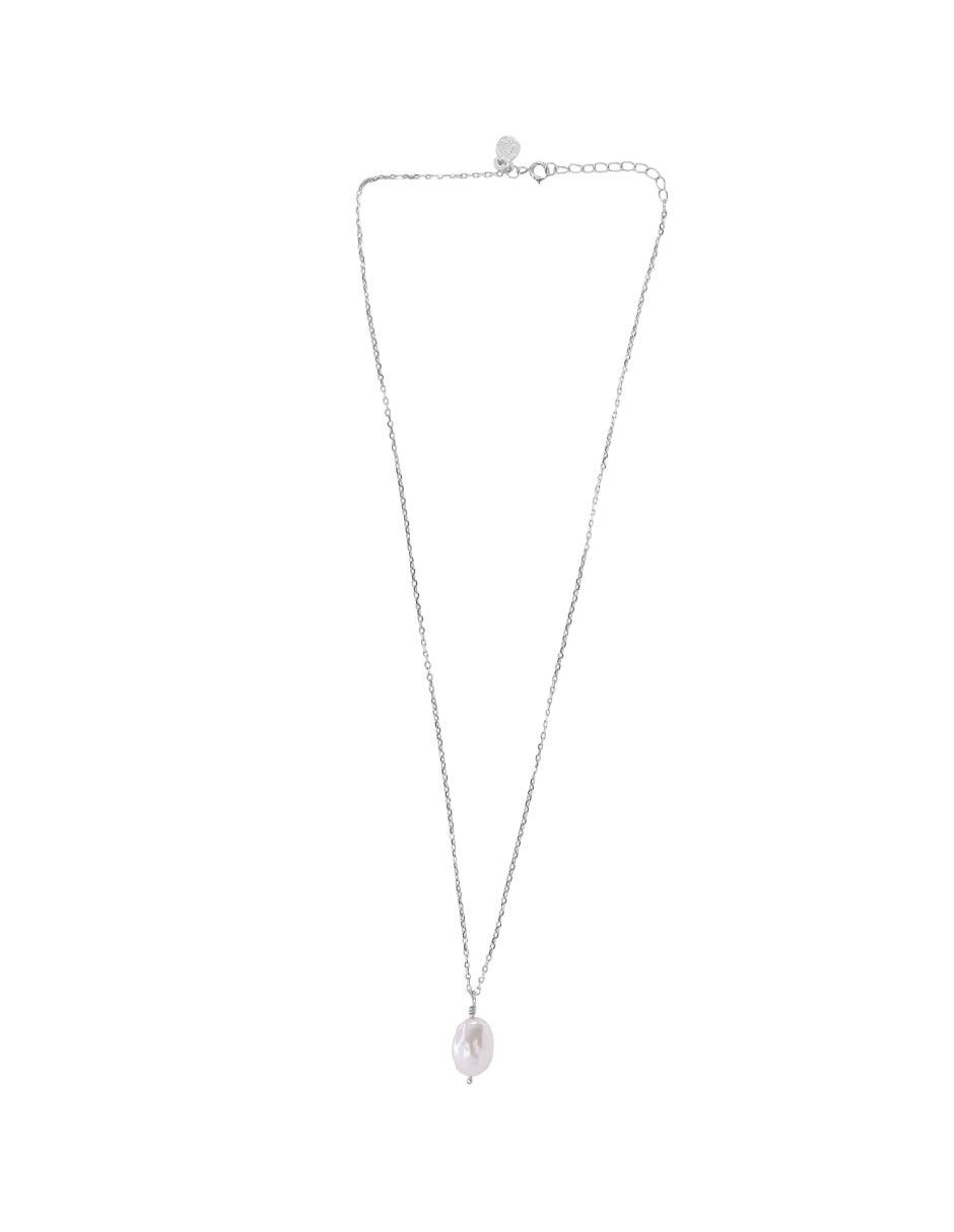 Collar perla orgánica Olympia Plata .925