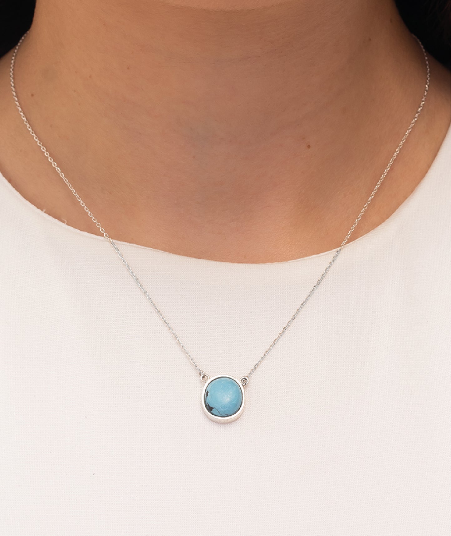 Collar turquesa Ilana Plata .925