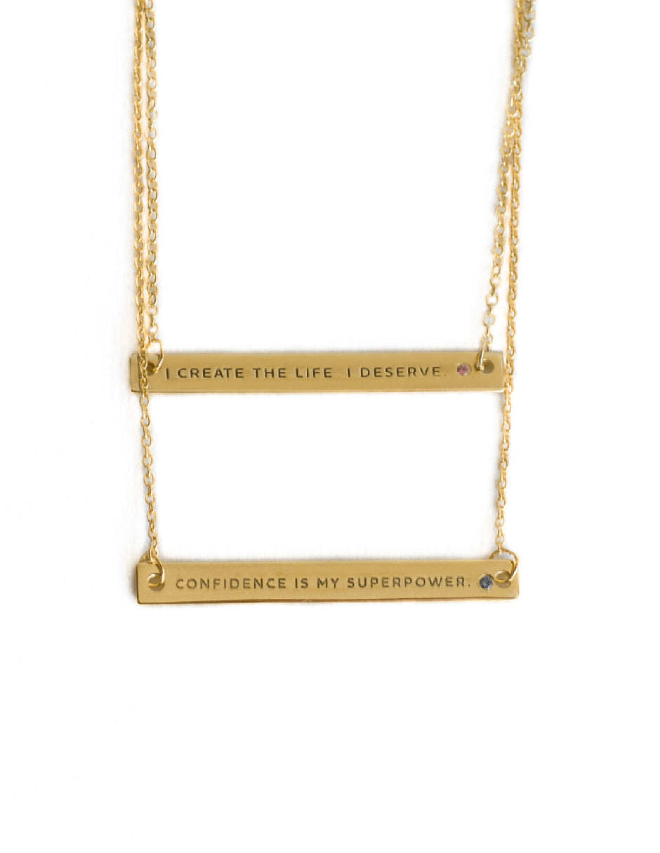Collar frase empoderamiento Salma Plata .925