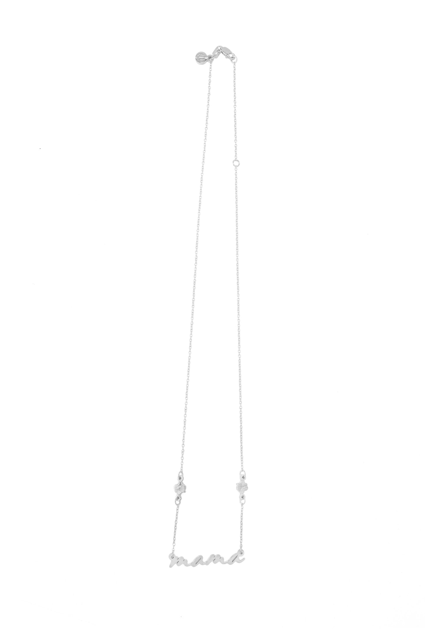 Collar Especial para mamá con flores en plata .925